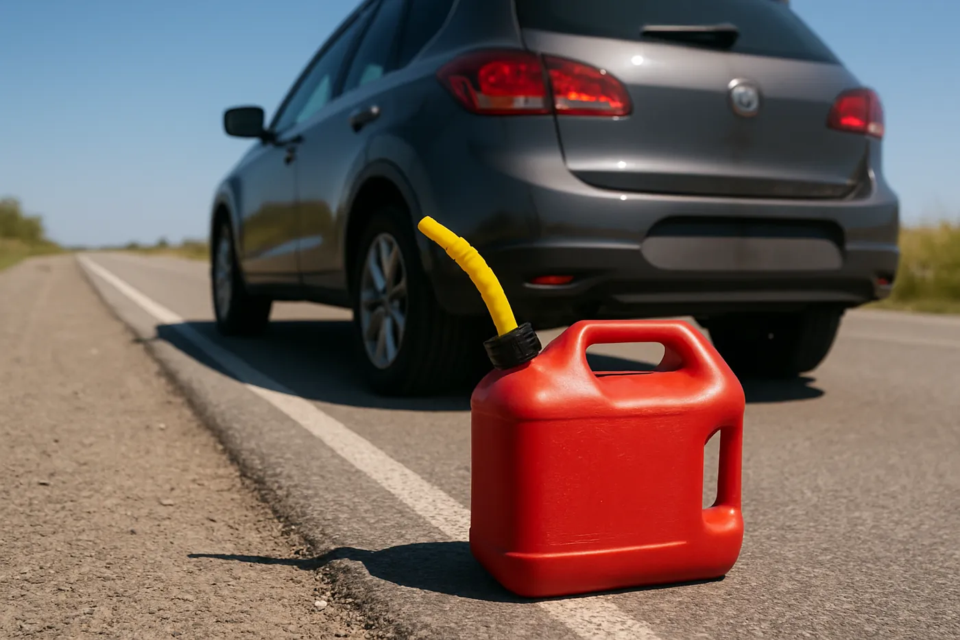 Emergency fuel delivery to a stranded car in Greenville, TX